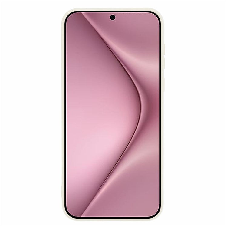 For Huawei Pura 70 Case Fiber Lining Soft TPU Phone Protective Cover Shockproof Phone Shell - White