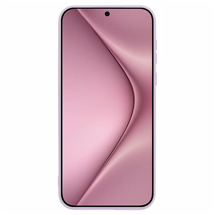For Huawei Pura 70 Case Fiber Lining Soft TPU Phone Protective Cover Shockproof Phone Shell - Light Purple