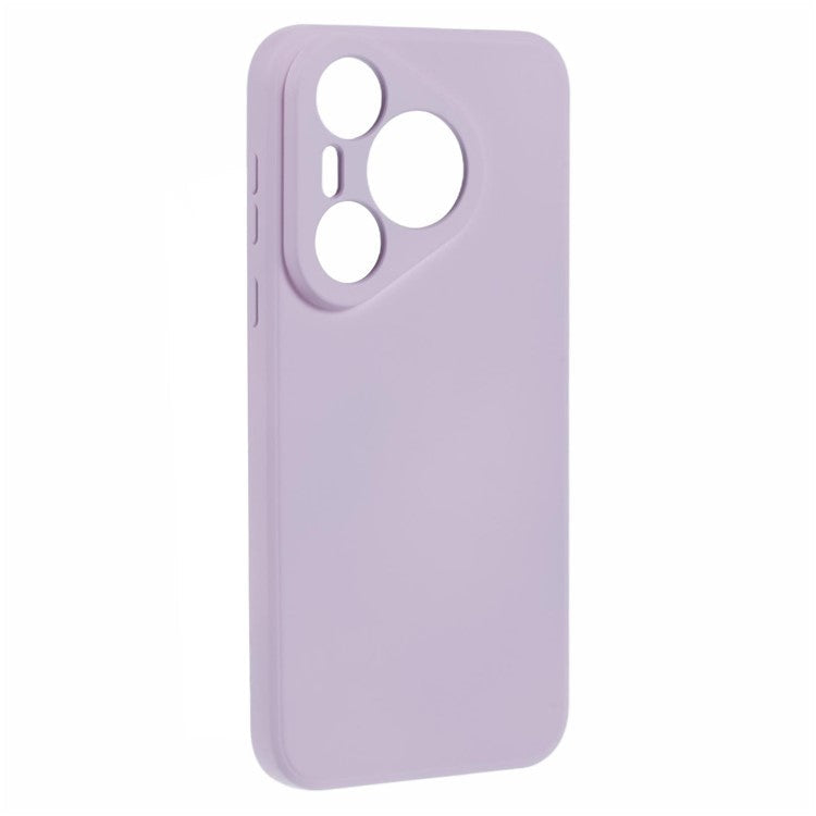 For Huawei Pura 70 Case Fiber Lining Soft TPU Phone Protective Cover Shockproof Phone Shell - Light Purple