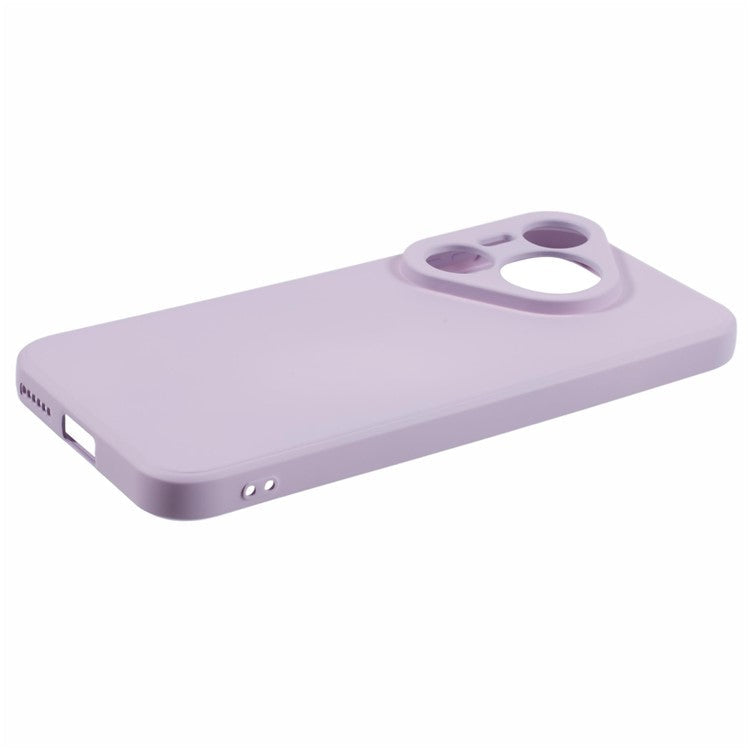 For Huawei Pura 70 Case Fiber Lining Soft TPU Phone Protective Cover Shockproof Phone Shell - Light Purple