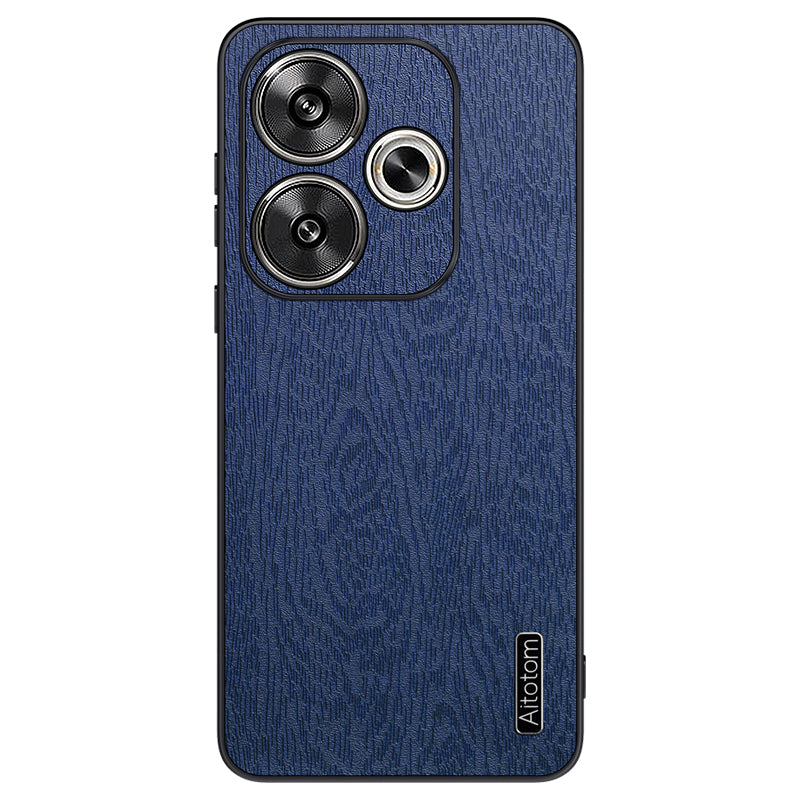 For Xiaomi Redmi Turbo 3 5G Slim-Fit Phone Case PU Leather+PC+TPU Phone Cover - Blue