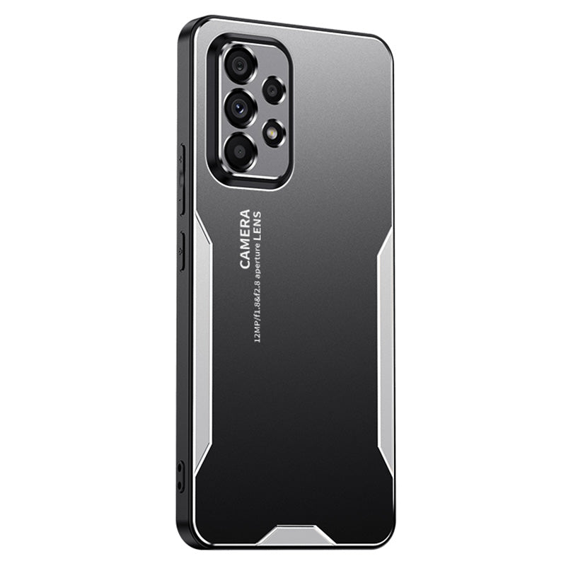 For Samsung Galaxy A53 5G Case Shockproof Tough Armour Aluminum Alloy+TPU+PC Phone Cover - Silver