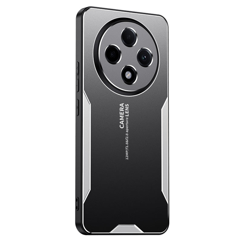 For Oppo A3 Pro 5G Case Military Aluminum Alloy Sturdy Protective Phone Cover - Silver