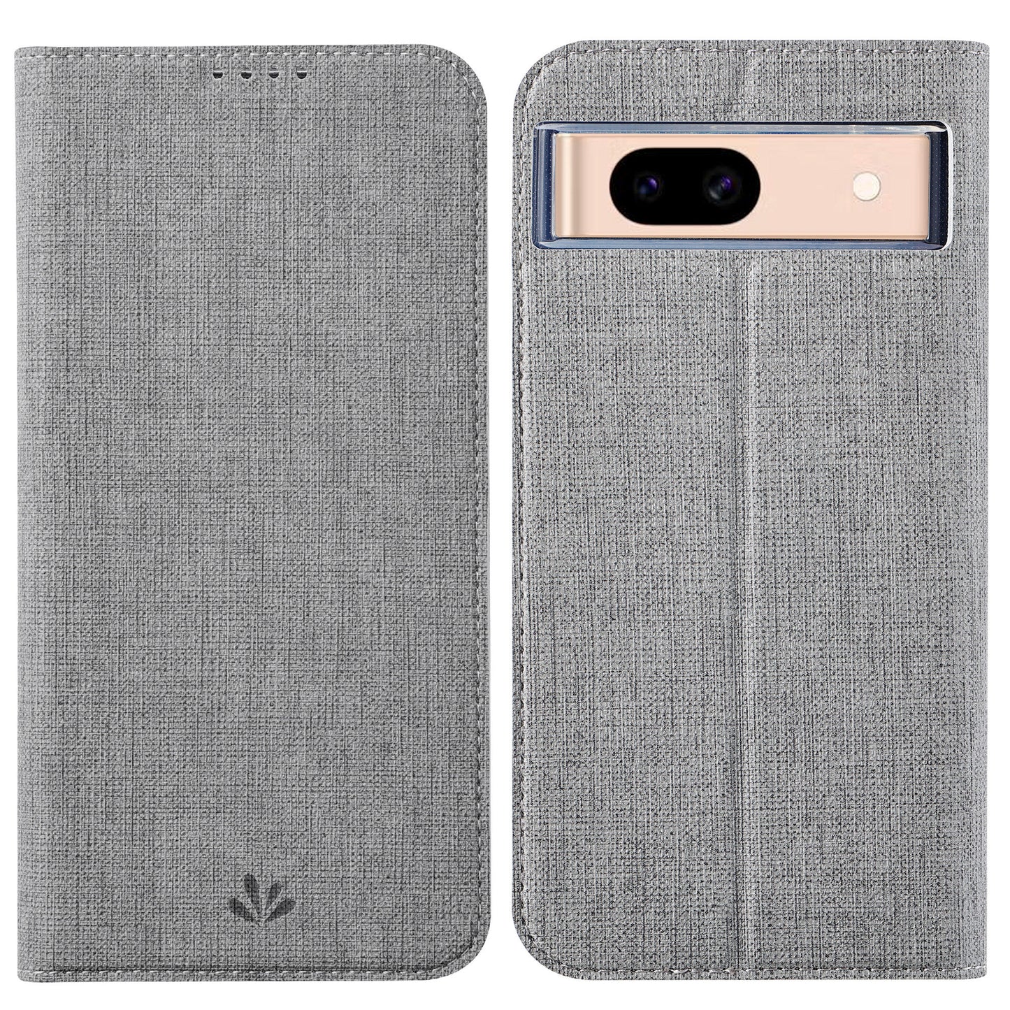 VILI DMX Series For Google Pixel 8a Phone Case Card Holder Leather Cover Mobile Accessories Wholesale - Grey