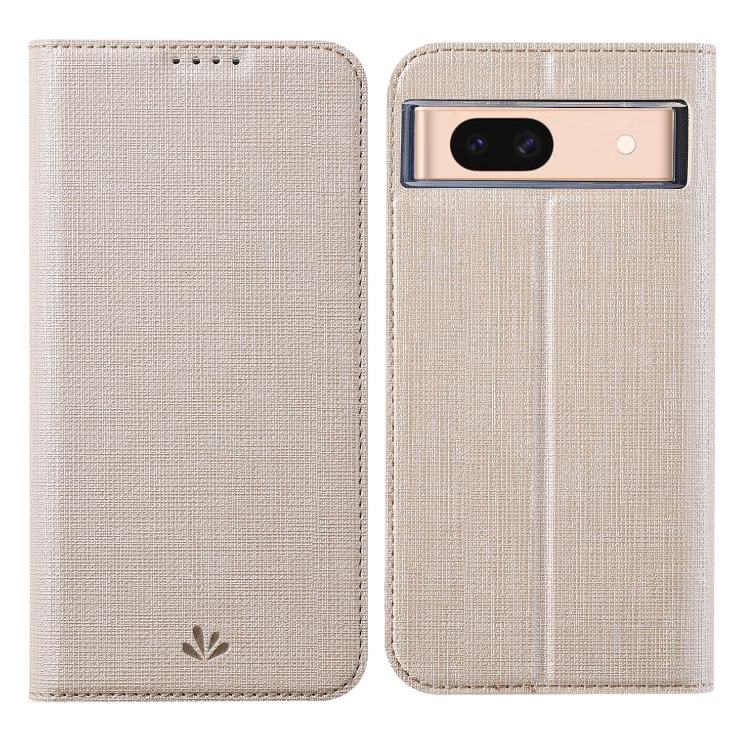 VILI DMX Series For Google Pixel 8a Phone Case Card Holder Leather Cover Mobile Accessories Wholesale - Khaki