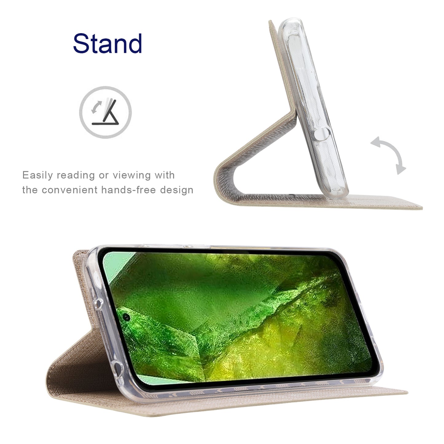 VILI DMX Series For Google Pixel 8a Phone Case Card Holder Leather Cover Mobile Accessories Wholesale - Khaki