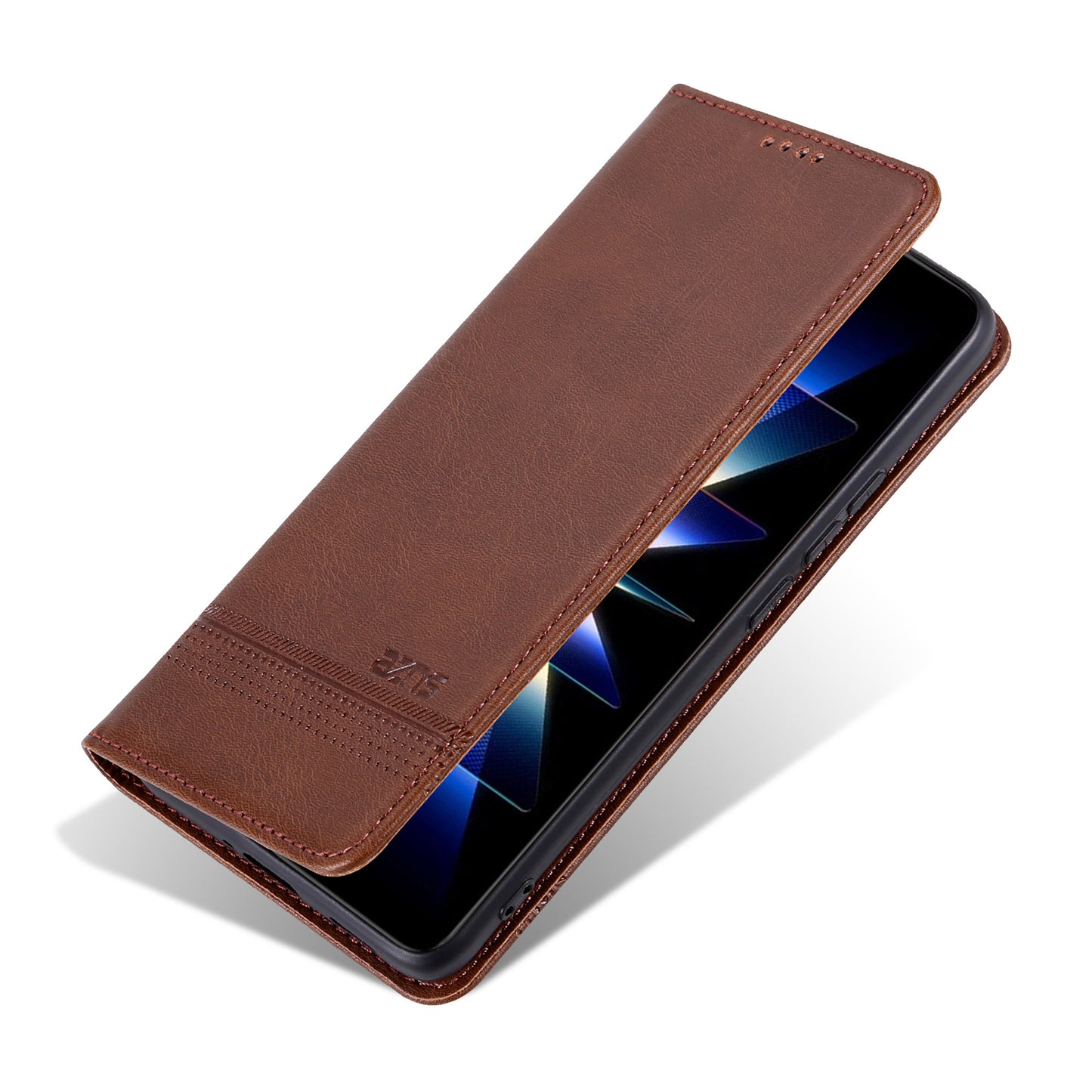 AZNS For Xiaomi Redmi Note 13 4G Wallet Case Leather Phone Cover Wholesale Supplier - Coffee