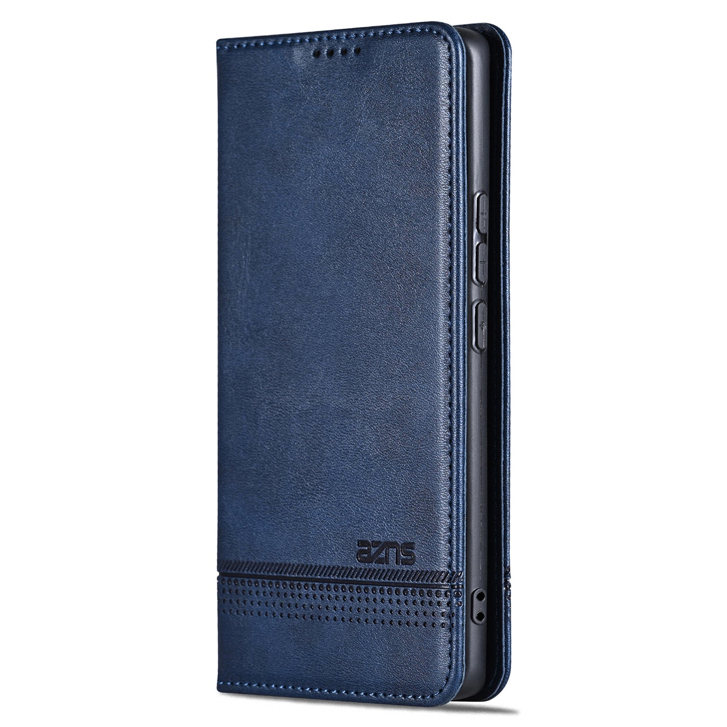 AZNS For Xiaomi Redmi Note 13 4G Wallet Case Leather Phone Cover Wholesale Supplier - Blue