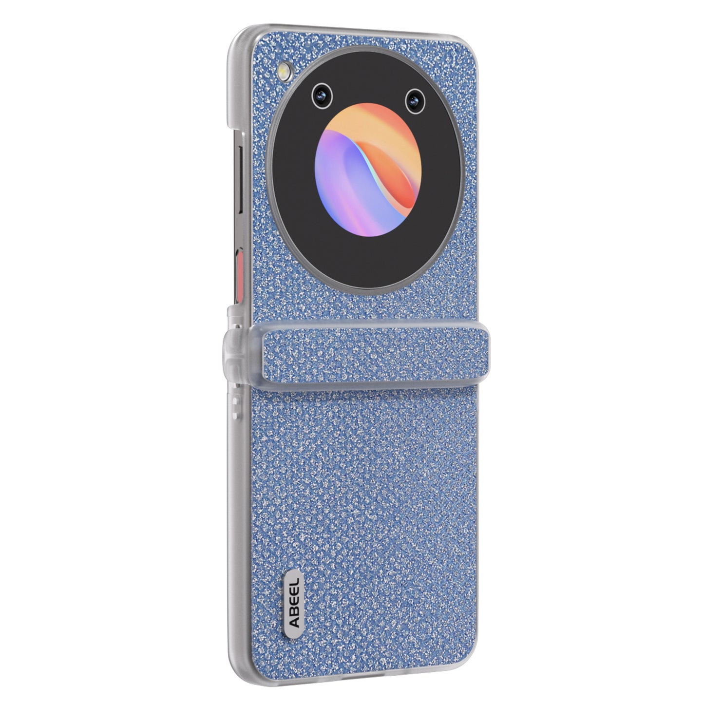 ABEEL For ZTE Libero Flip / nubia Flip 5G Case Diamond Textured PU Coated PC Matte Edge Phone Cover - Blue