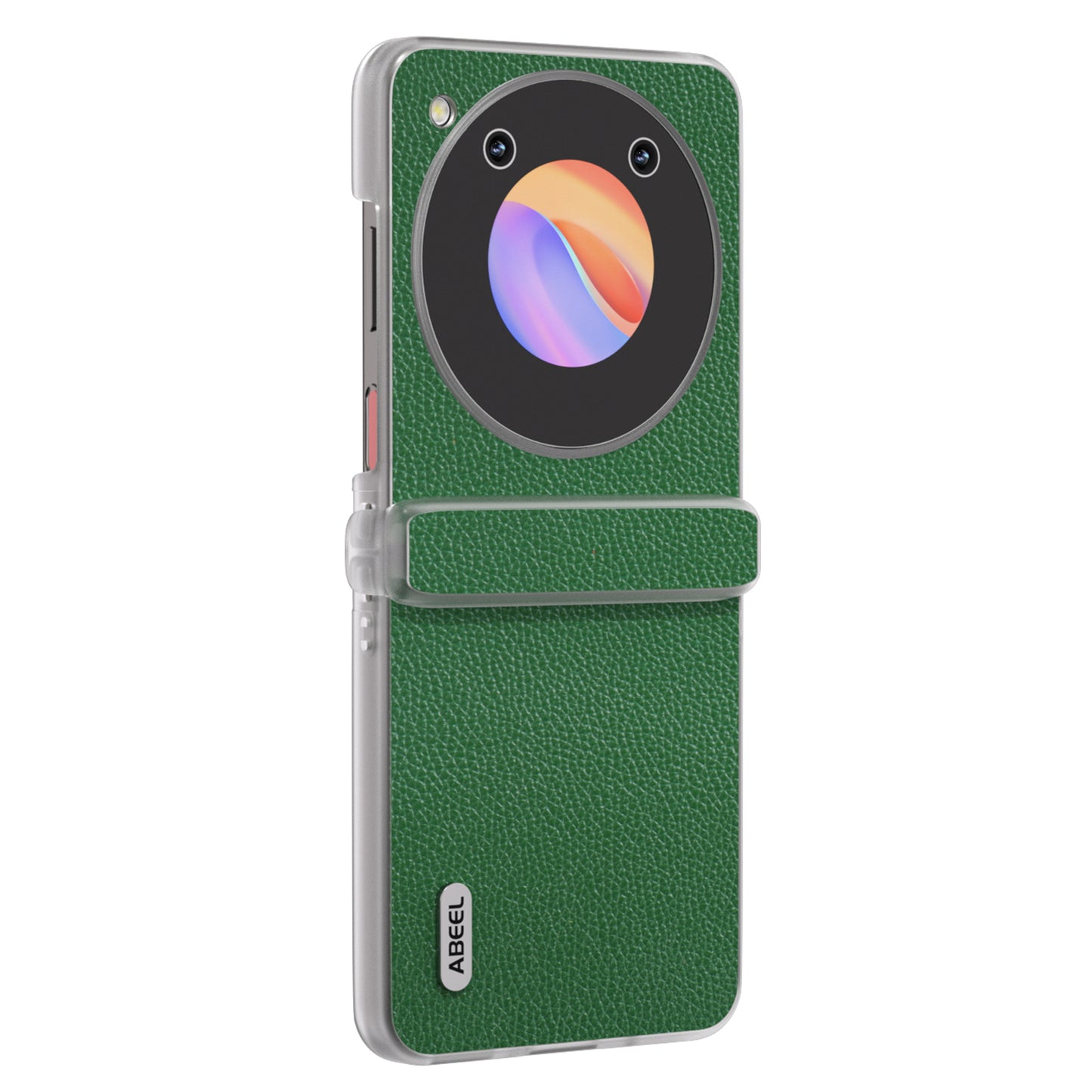 ABEEL For ZTE nubia Flip 5G / Libero Flip Case Matte Edge Cowhide Leather+PC Phone Cover - Green