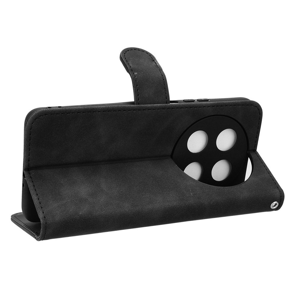 For Huawei Enjoy 70 Pro Case Skin Touch Leather Wallet Cover Mobile Accessories Wholesale - Black