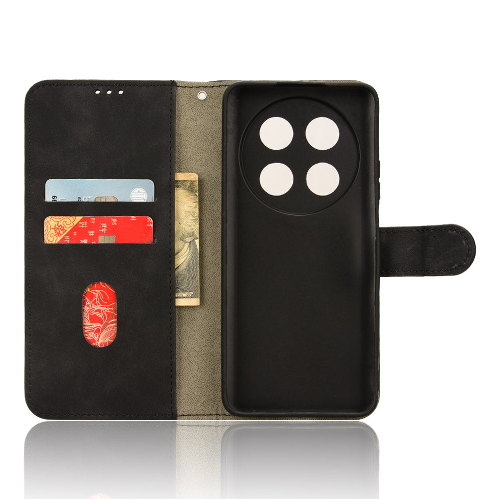 For Huawei Enjoy 70 Pro Case Skin Touch Leather Wallet Cover Mobile Accessories Wholesale - Black