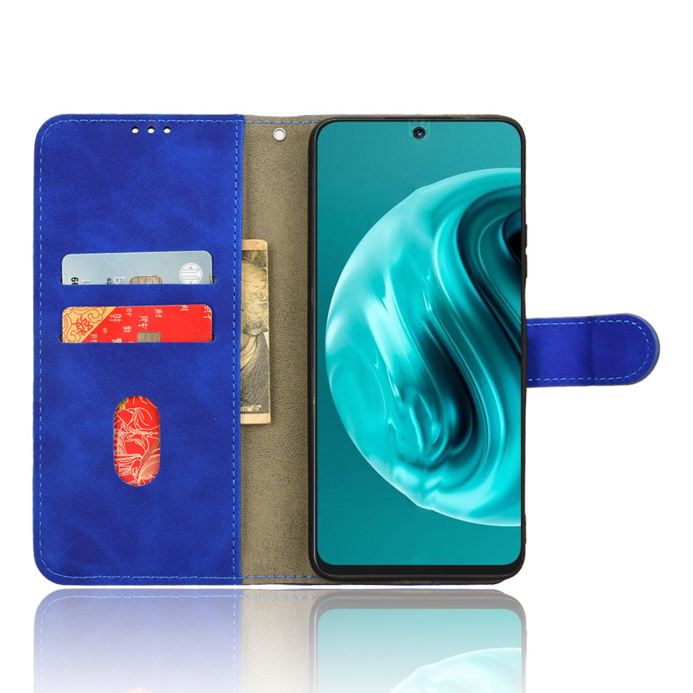 For Huawei Enjoy 70 Pro Case Skin Touch Leather Wallet Cover Mobile Accessories Wholesale - Blue