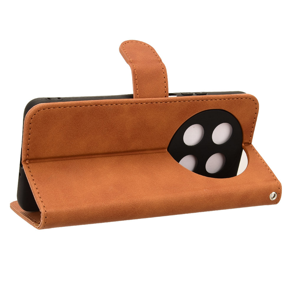 For Huawei Enjoy 70 Pro Case Skin Touch Leather Wallet Cover Mobile Accessories Wholesale - Brown