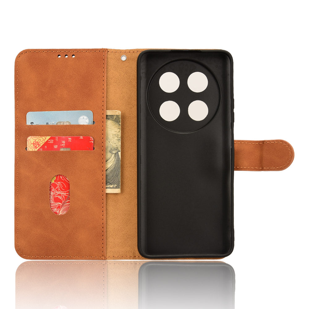 For Huawei Enjoy 70 Pro Case Skin Touch Leather Wallet Cover Mobile Accessories Wholesale - Brown
