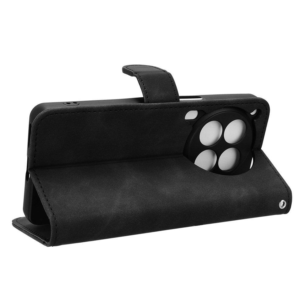 For Transsion Tecno Camon 30 Premier 5G Wallet Case Skin Touch Leather Phone Cover Mobile Spares Wholesale - Black