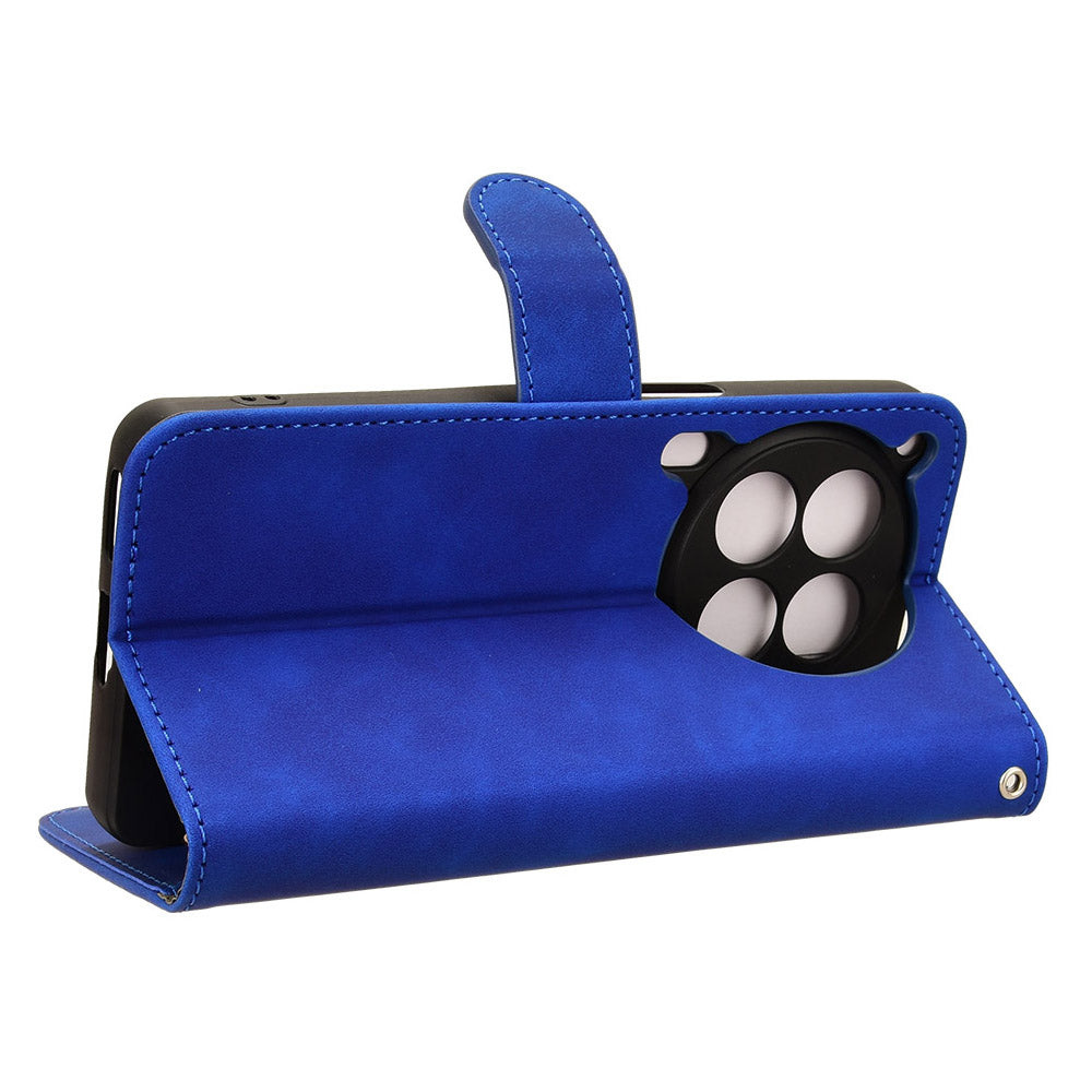 For Transsion Tecno Camon 30 Premier 5G Wallet Case Skin Touch Leather Phone Cover Mobile Spares Wholesale - Blue