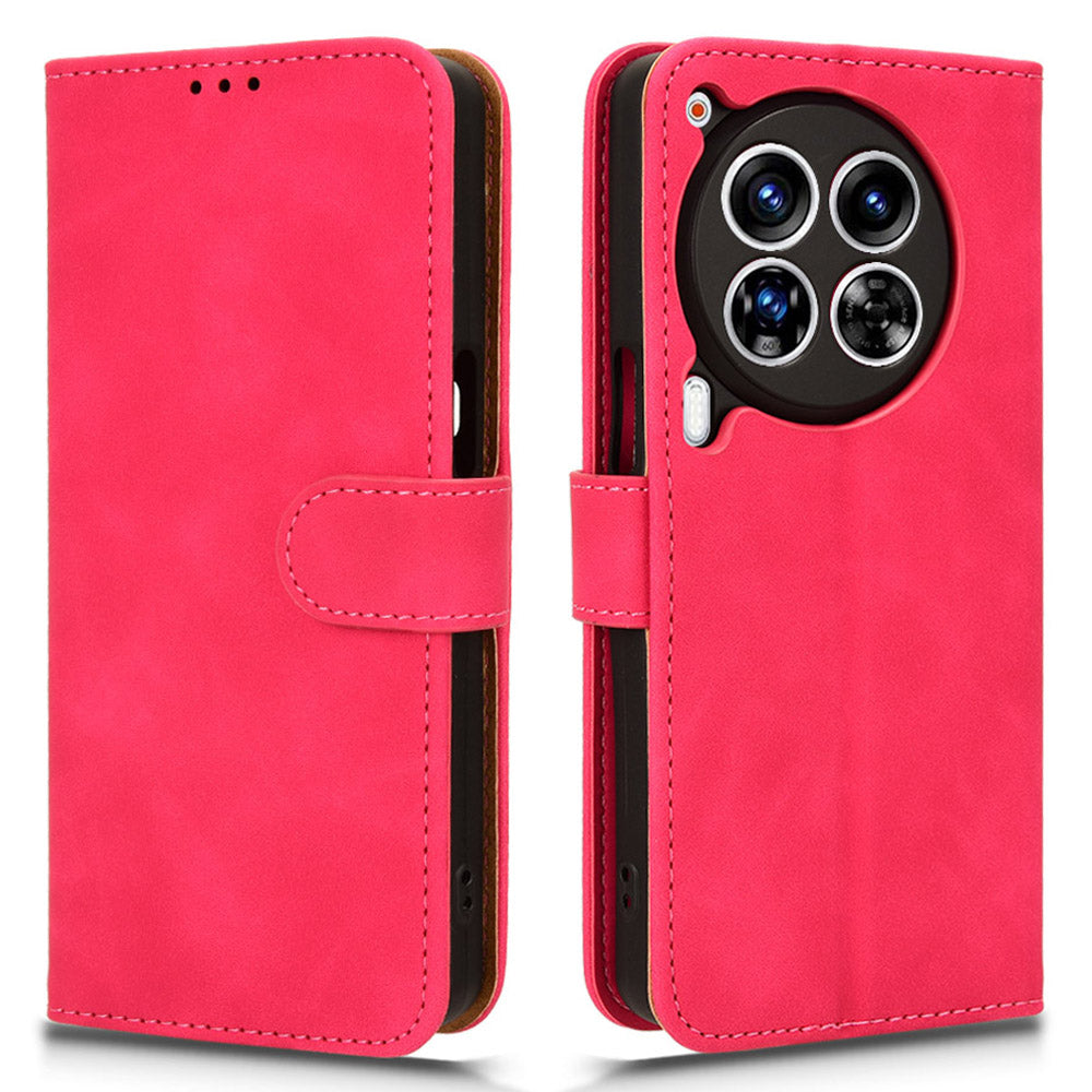 For Transsion Tecno Camon 30 Premier 5G Wallet Case Skin Touch Leather Phone Cover Mobile Spares Wholesale - Rose