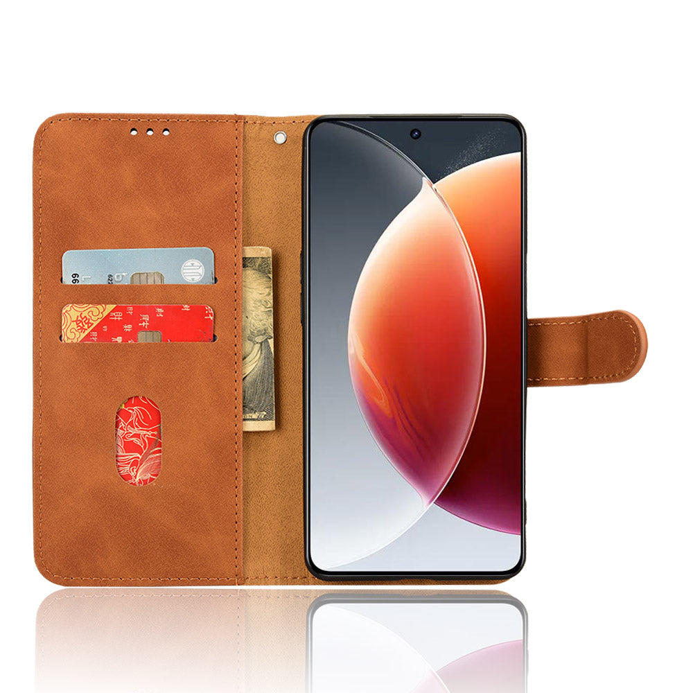 For Transsion Tecno Camon 30 Premier 5G Wallet Case Skin Touch Leather Phone Cover Mobile Spares Wholesale - Brown