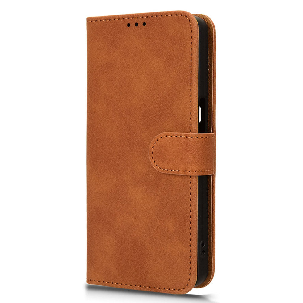 For Transsion Tecno Camon 30 Premier 5G Wallet Case Skin Touch Leather Phone Cover Mobile Spares Wholesale - Brown