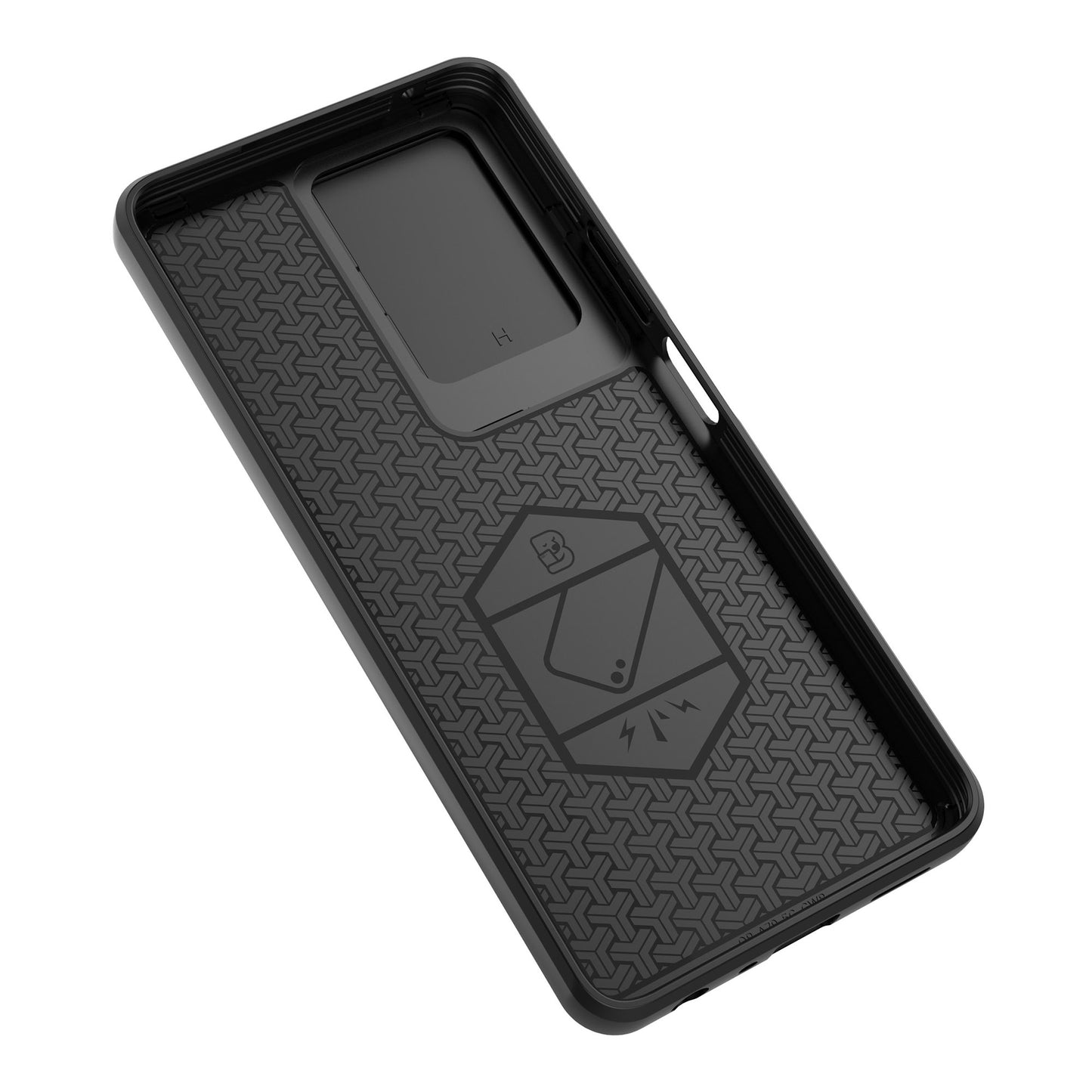 For Oppo A79 5G / A2 5G Case Camera Protection PC+TPU Phone Cover with Ring Kickstand - Black