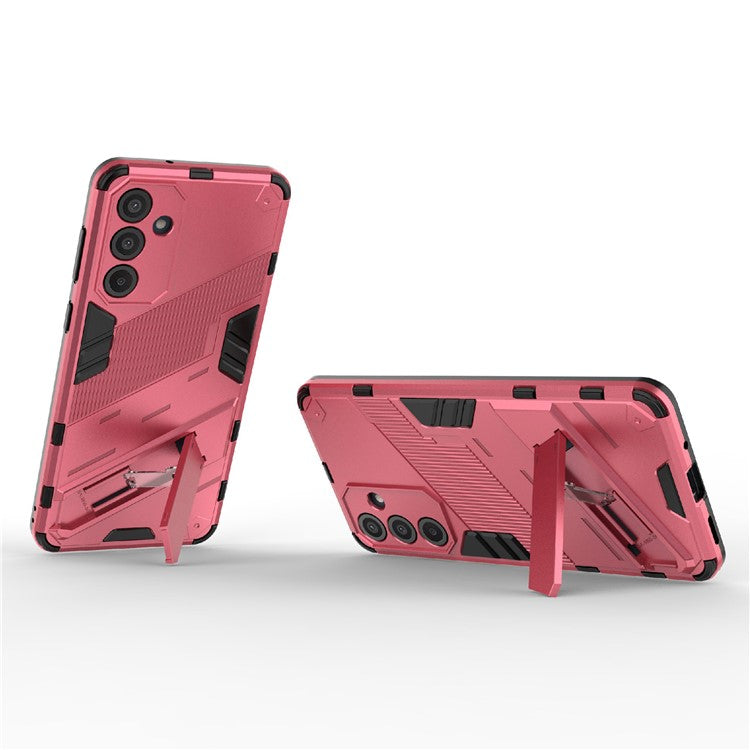 For Samsung Galaxy M55 5G / C55 5G / F55 5G Case Kickstand Protective PC+TPU Phone Cover - Rose