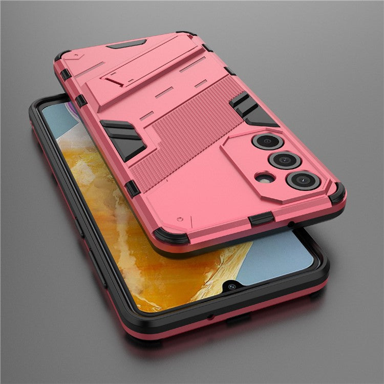 For Samsung Galaxy M55 5G / C55 5G / F55 5G Case Kickstand Protective PC+TPU Phone Cover - Rose