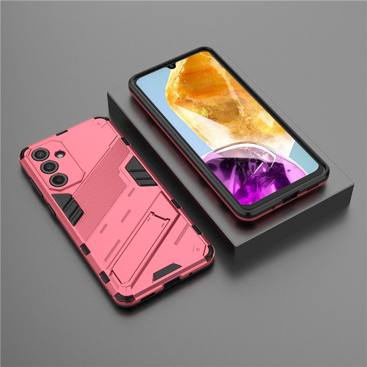 For Samsung Galaxy M55 5G / C55 5G / F55 5G Case Kickstand Protective PC+TPU Phone Cover - Rose