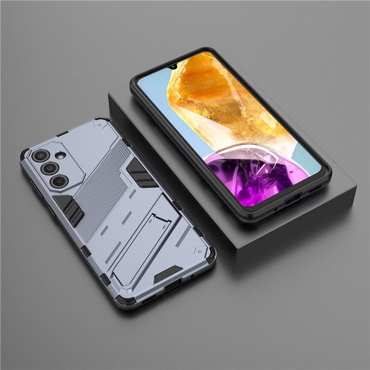 For Samsung Galaxy M55 5G / C55 5G / F55 5G Case Kickstand Protective PC+TPU Phone Cover - Grey