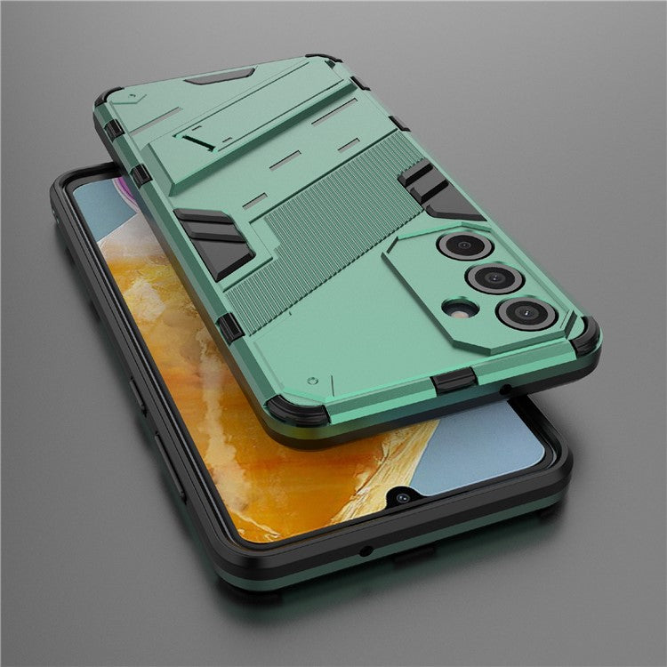 For Samsung Galaxy M55 5G / C55 5G / F55 5G Case Kickstand Protective PC+TPU Phone Cover - Green
