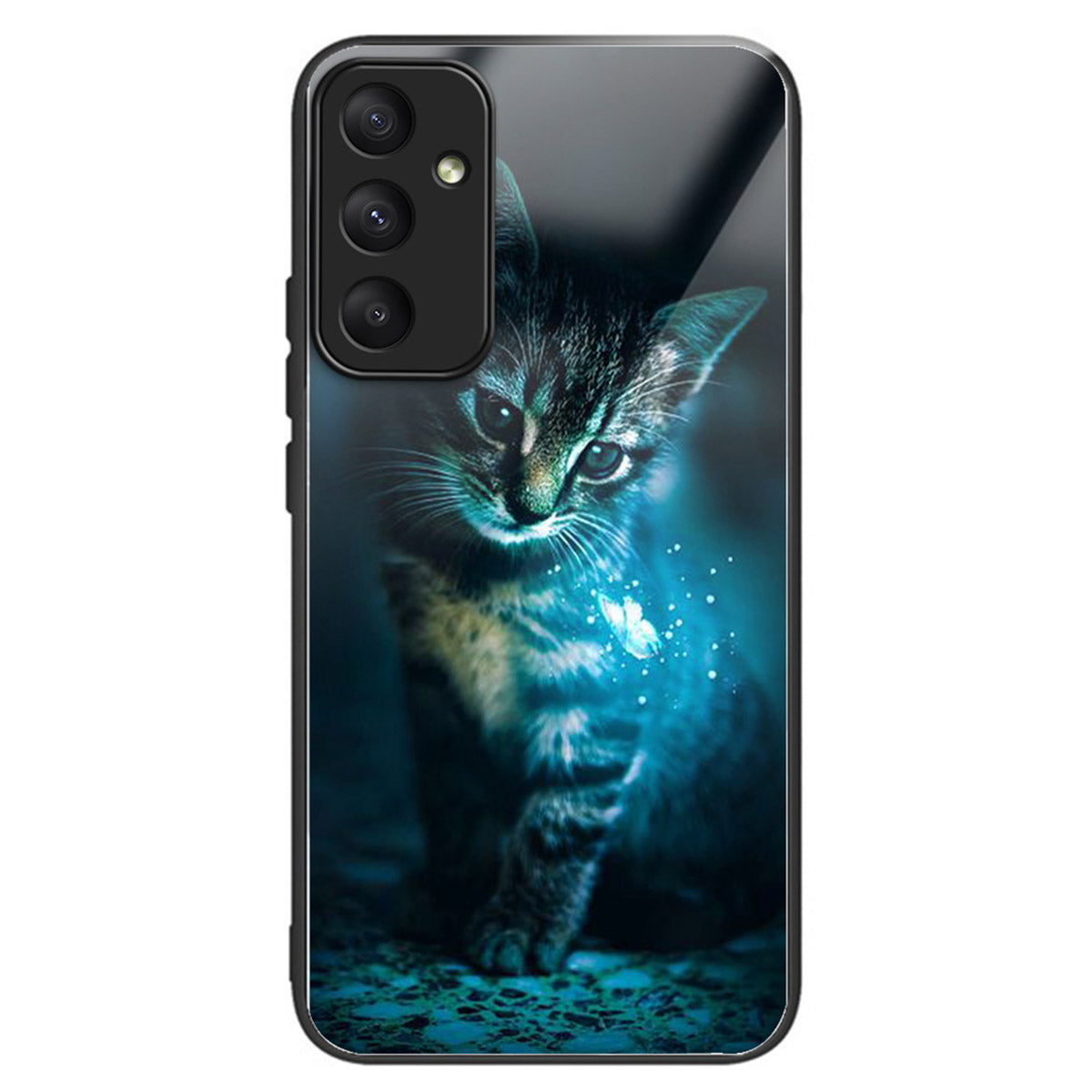 For Samsung Galaxy A33 5G Case Pattern Printed Tempered Glass TPU Phone Cover - Style H