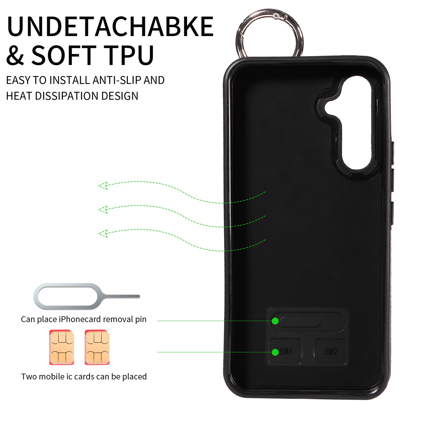 008 For Samsung Galaxy A54 5G Phone Case with Wrist Strap Kickstand Leather+TPU Shell - Brown