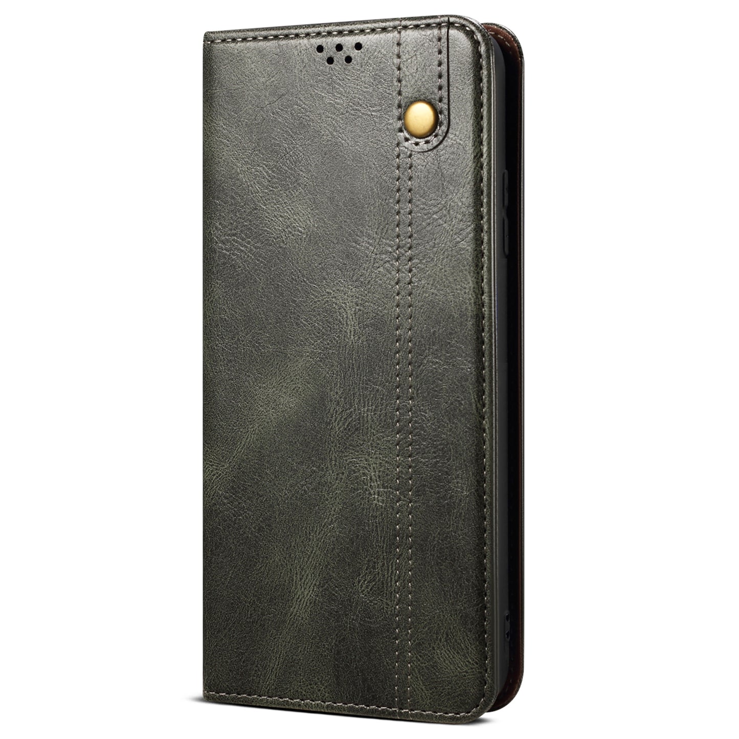 For vivo Y100 5G (Indonesia) / Y200e 5G / V30 Lite 5G (India) / V40 SE 5G / T3 5G Wallet Case Leather Flip Phone Cover - Green