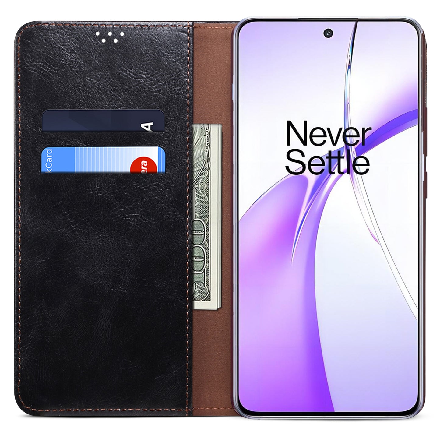 For OnePlus Nord CE4 5G / Ace 3V 5G Phone Case Leather Flip Wholesale Wallet Cover - Black