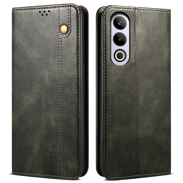 For OnePlus Nord CE4 5G Phone Case Leather Flip Wholesale Wallet Cover - Green