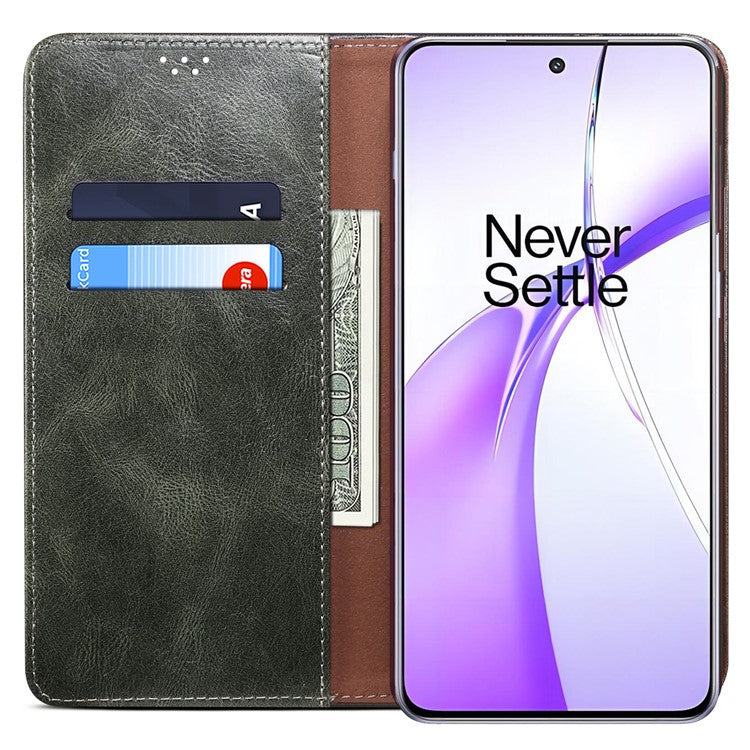 For OnePlus Nord CE4 5G Phone Case Leather Flip Wholesale Wallet Cover - Green