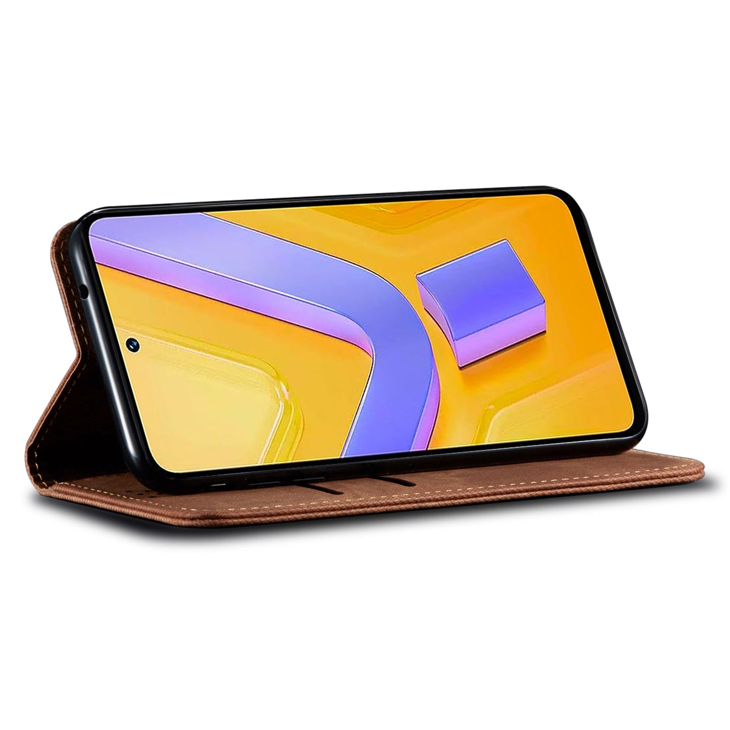 For vivo Y100 5G (Indonesia) / Y200e 5G / V30 Lite 5G (India) / V40 SE 5G / T3 5G Case Wallet Leather Phone Cover - Coffee