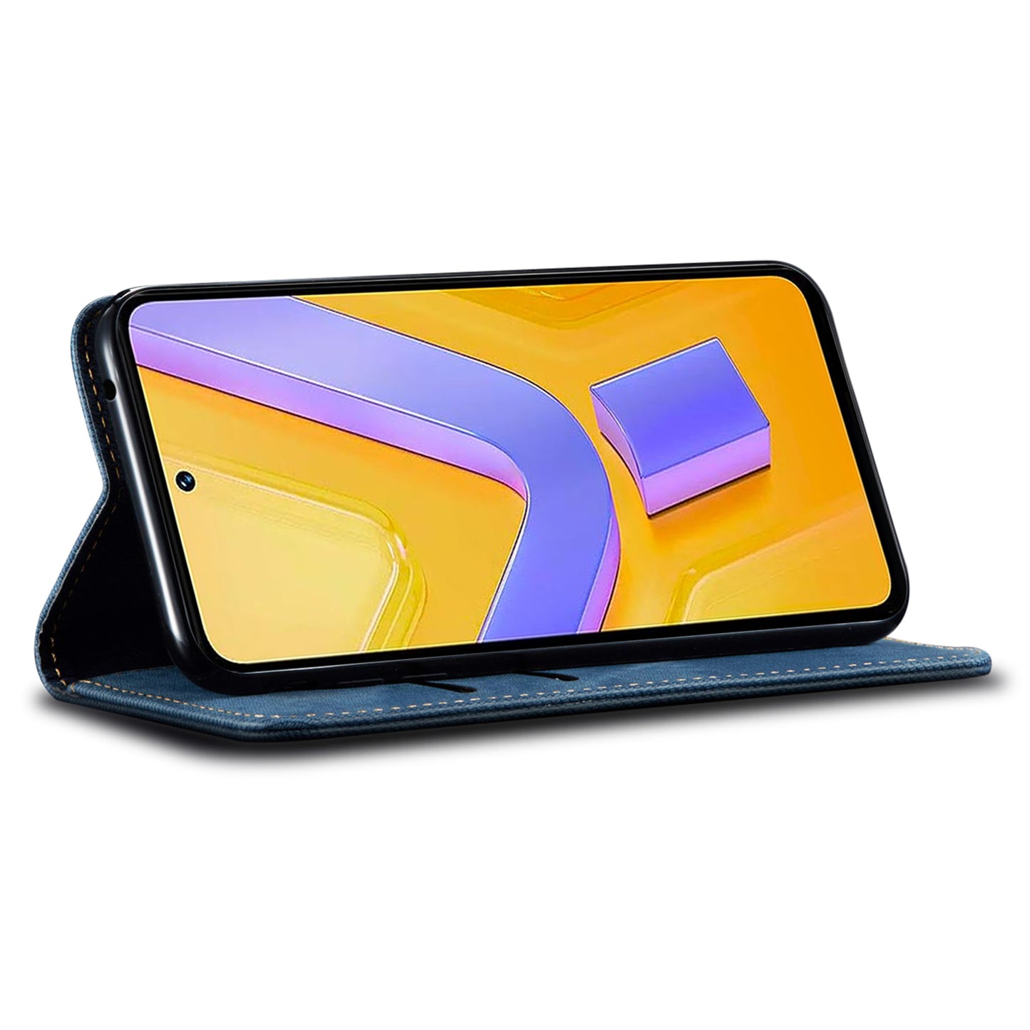 For vivo Y100 5G (Indonesia) / Y200e 5G / V30 Lite 5G (India) / V40 SE 5G / T3 5G Case Wallet Leather Phone Cover - Blue