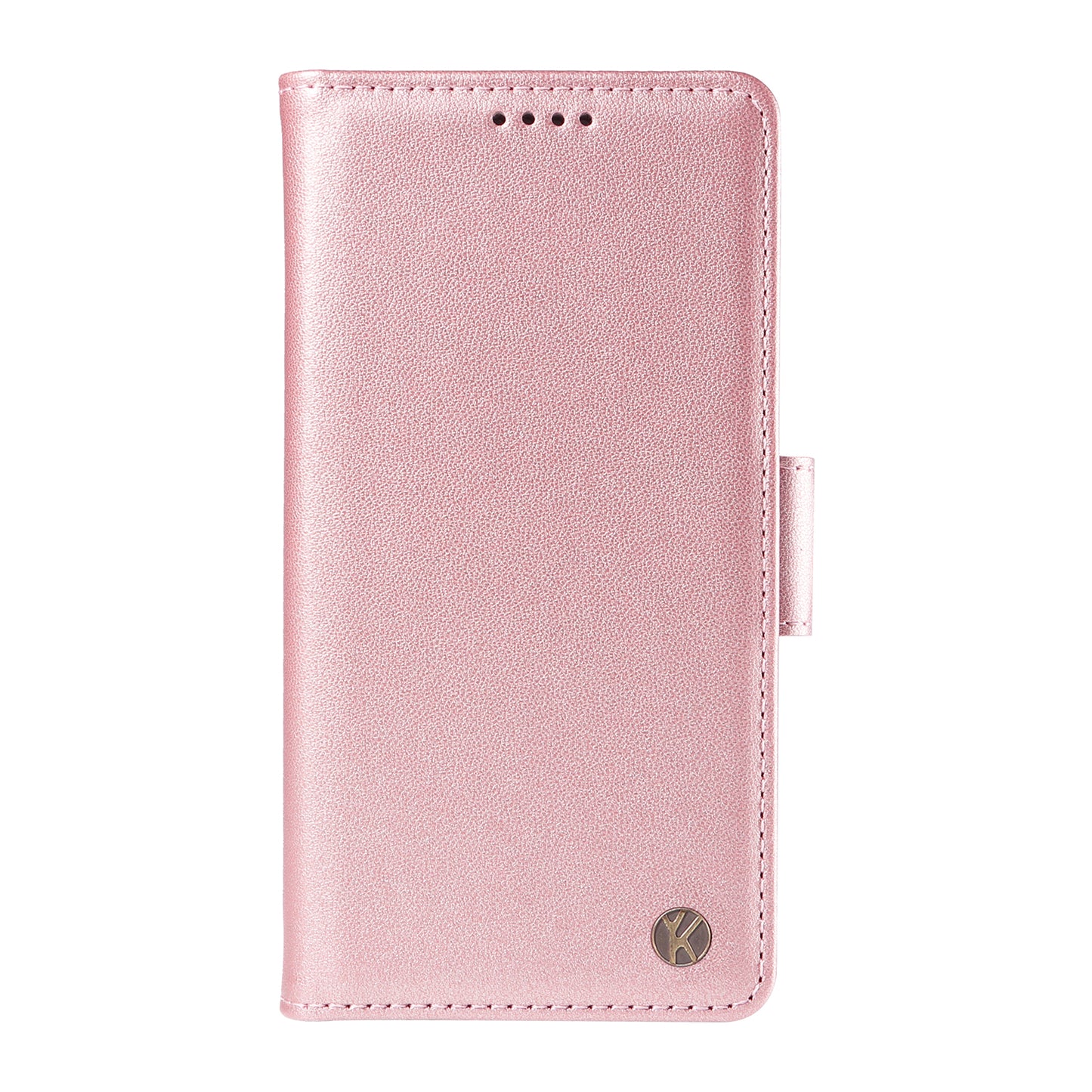 YIKATU YK-003 For Realme 12+ 5G Case Wallet PU Leather+TPU Cover Phone Accessories Distributors - Rose Gold