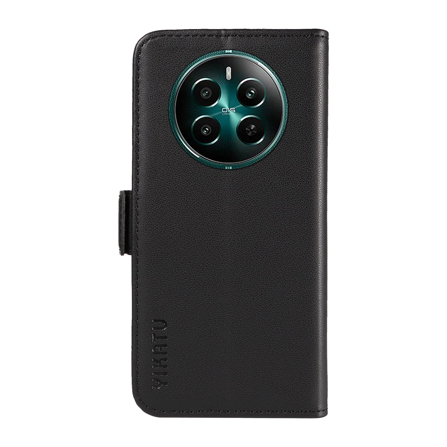 YIKATU YK-003 For Realme 12+ 5G Case Wallet PU Leather+TPU Cover Phone Accessories Distributors - Black