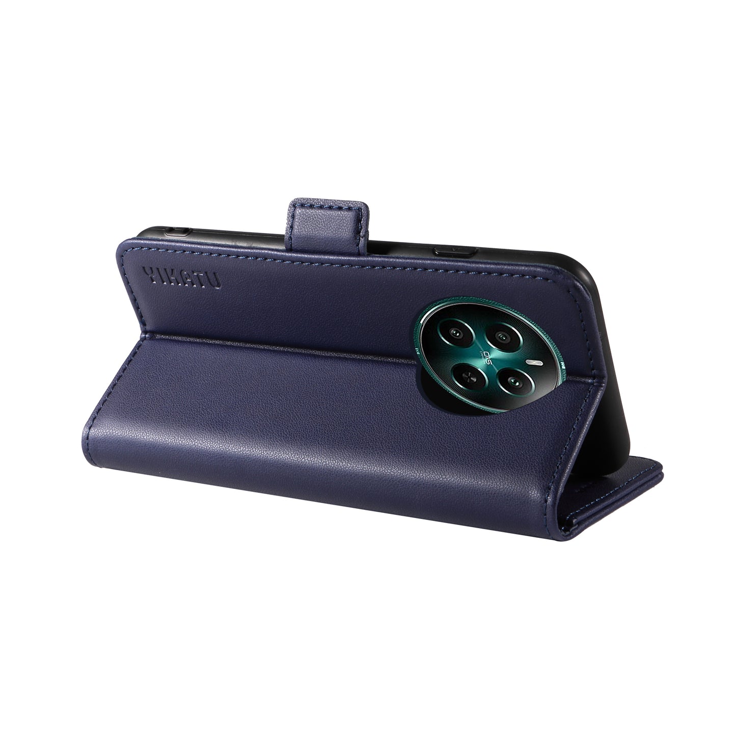 YIKATU YK-003 For Realme 12+ 5G Case Wallet PU Leather+TPU Cover Phone Accessories Distributors - Sapphire