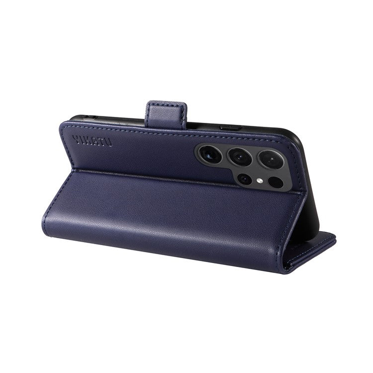 YIKATU YK-003 For Samsung Galaxy S24 Ultra Case Stand Leather Cover Phone Accessories Distributors - Sapphire