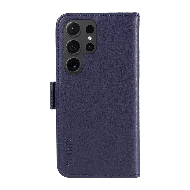 YIKATU YK-003 For Samsung Galaxy S24 Ultra Case Stand Leather Cover Phone Accessories Distributors - Sapphire