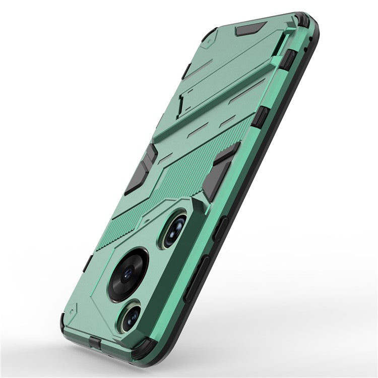 For Huawei Pura 70 Ultra Protective Case Kickstand PC+TPU Phone Cover - Green