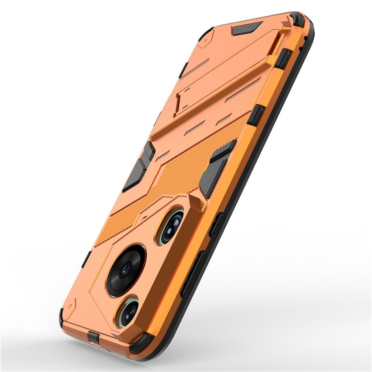 For Huawei Pura 70 Ultra Protective Case Kickstand PC+TPU Phone Cover - Orange