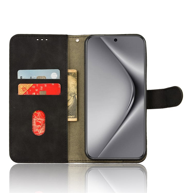 For Huawei Pura 70 Wallet Case Leather Phone Cover Mobile Accessories Wholesale Supplier - Black
