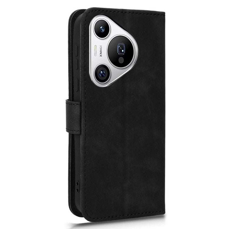 For Huawei Pura 70 Wallet Case Leather Phone Cover Mobile Accessories Wholesale Supplier - Black