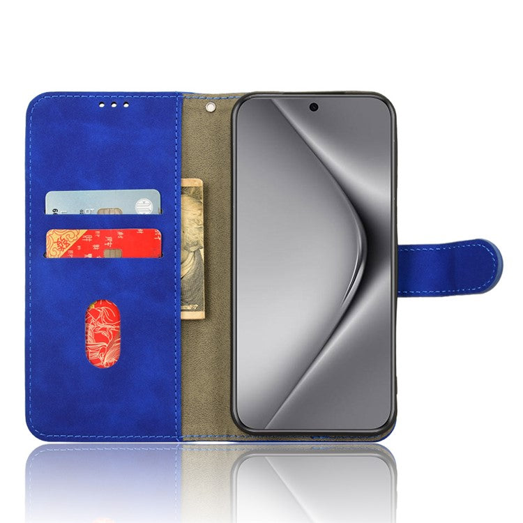 For Huawei Pura 70 Wallet Case Leather Phone Cover Mobile Accessories Wholesale Supplier - Blue