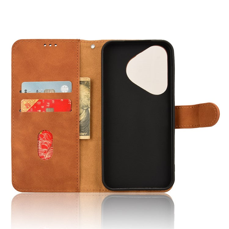 For Huawei Pura 70 Wallet Case Leather Phone Cover Mobile Accessories Wholesale Supplier - Brown