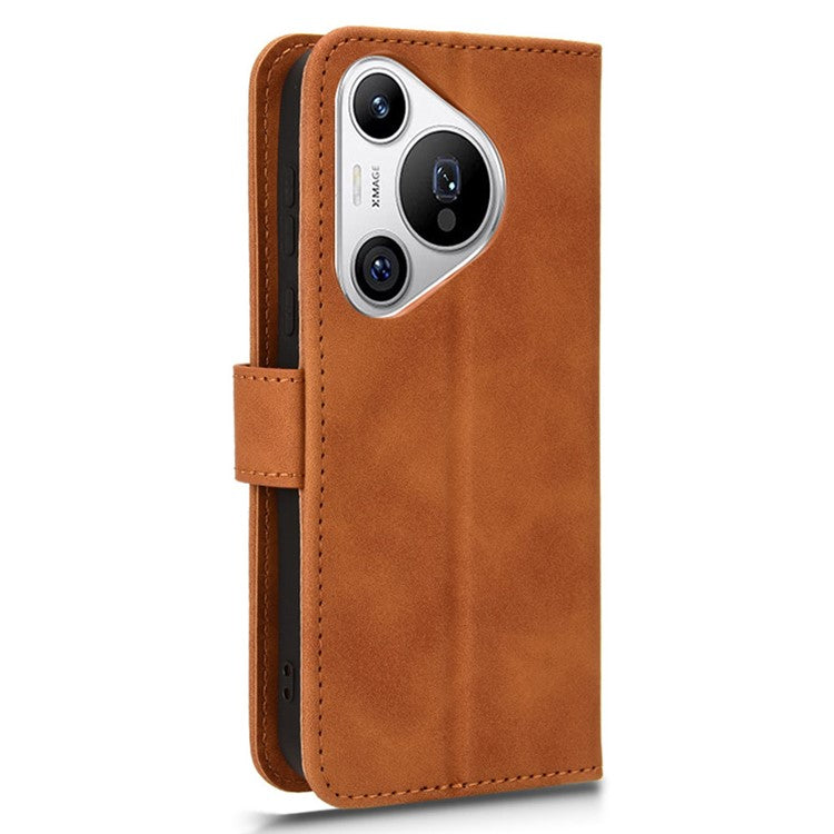 For Huawei Pura 70 Wallet Case Leather Phone Cover Mobile Accessories Wholesale Supplier - Brown